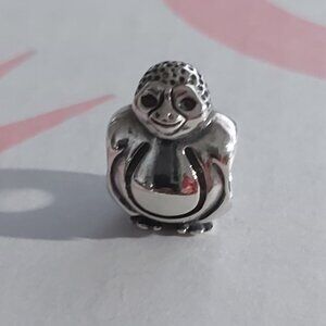 Authentic Pandora *RETIRED* STERLING SILVER SPOTTED PENGUIN 790423